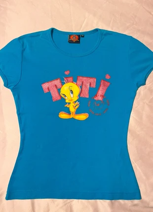 Blue looney tunes baby tee, brand: Looney Tunes, condition: Very good, size: S / 36 / 8, €28.00, €30.10 includes Buyer Protection