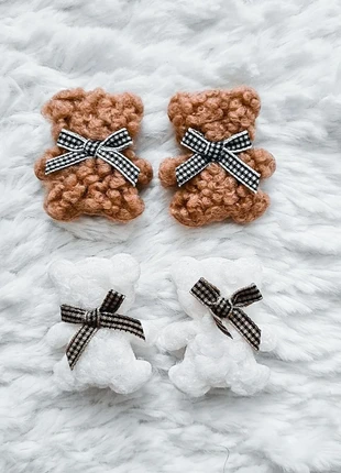 4 Spangen Teddybär Plüsch Schleife Mädchen Kleinkind Baby Turban Stirnband Haarklammer Beige Braun, brand: NO LABEL, condizioni: Nuovo senza cartellino, €8.00, €9.10 include la Protezione acquisti