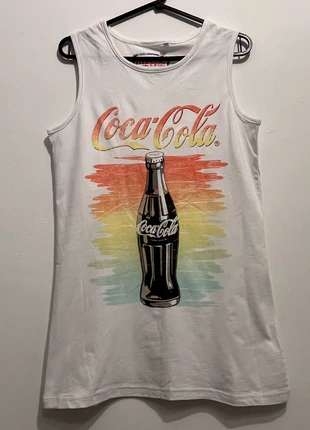 Coca-Cola White Vest Top – Size 12 | Cotton Sleeveless Tee | Retro Summer & Festive Casual Wear, brand: Coca-Cola, condition: Very good, size: M / UK 12-14, £3.00, £3.85 includes Buyer Protection
