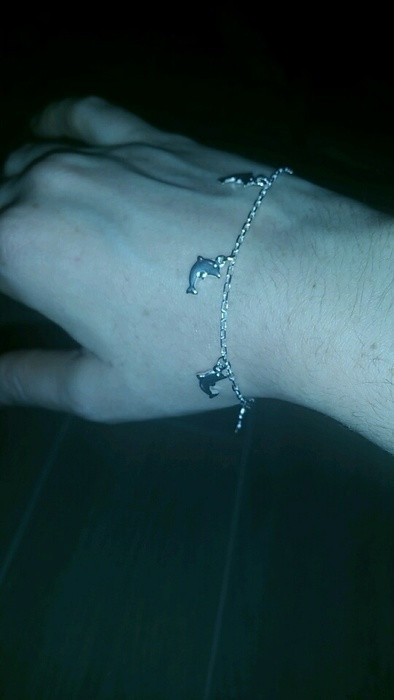 Bracelet dauphins argent 2