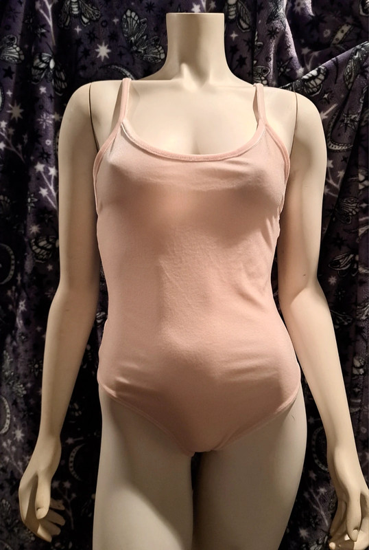 Peach Velvet Body Suit 2