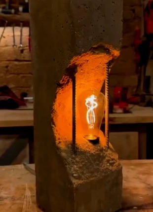 Lámpara de cemento, marca: Local, estado: Nuevo con etiquetas, 115,00 €, 121,45 € Protección al comprador incluida