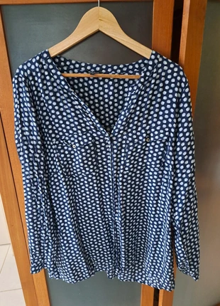 Donkerblauwe blouse, marque: MS Mode, état: Très bon état, taille: 4XL / 48 / 20, 5,00 €, 5,95 € Protection acheteurs incluse