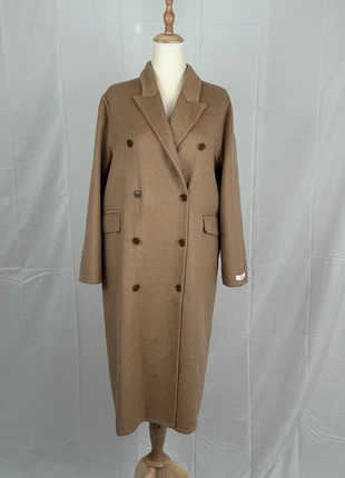 Cappotto doppiopetto 100% lana morbidissima – color cammello (M) nuovo, marque: Lana, état: Neuf sans étiquette, taille: M / 38 / 10, 135,00 €, 142,45 € Protection acheteurs incluse