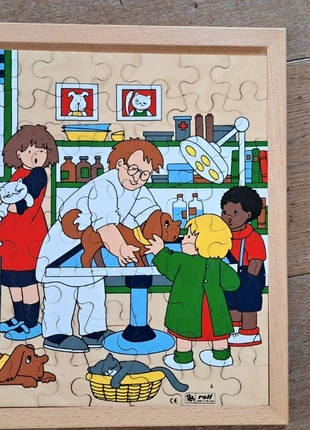 Rolf houten puzzel, merk: Rolf, staat: Heel goed, maat: 4 jaar / 104 cm, € 7,50, € 8,58 inclusief Kopersbescherming