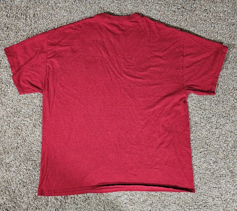 90 Viterbo University V-Hawks Shirt Mens 2xl Red Logo Tshirt 5
