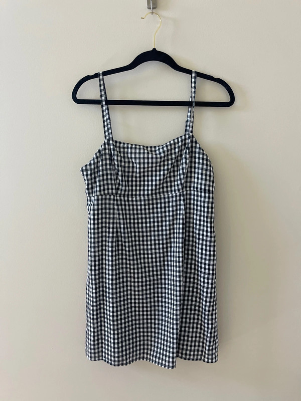 Urban outfitters brand gingham mini dress 1