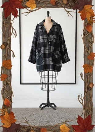 🧥 Magnifique manteau à carreaux Tissaia 🧥, brand: Tissaia, condition: Very good, size: 5XL / 50 / 22, €25.00, €26.95 includes Buyer Protection