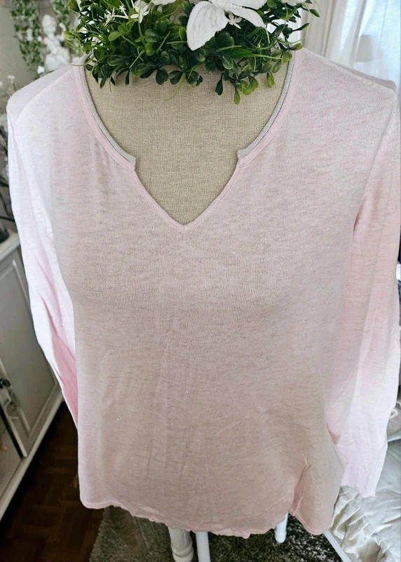 Pull fin rose légèrement pailleté Camaïeu Taille XXL Neuf - photo numéro 3