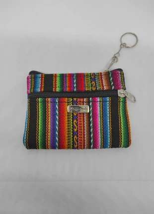 Porte-monnaie porte-clés multicolore noir, merk: Fait Main, staat: Nieuw met prijskaartje, € 4,90, € 5,85 inclusief Kopersbescherming