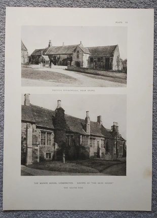 Preston bermondsey, yeovil & manor house, lyddington - antique print - 1929, brand: NO LABEL, condition: Good, £8.99, £10.14 includes Buyer Protection Pro
