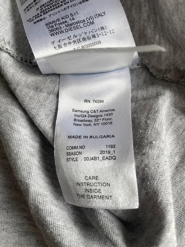 wNEU mädchen, T-Shirt, Diesel grau Größe 158/164 5