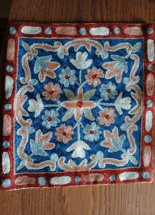 Vintage Chain Stitch Embroidered Cushion Cover, condition: Very good, size: Other, £20.00, £21.70 includes Buyer Protection