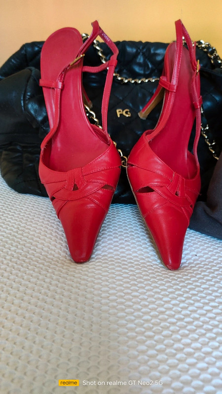 Zapatos de mujer de rojo de piel, marca El Corte talla 37.Estado muy bueno. - Vinted