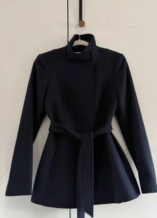 Reiss ‘reema’ wool navy belted short coat UK XS, brand: Reiss, condition: New without tags, size: XS / US 2, $25.71, $27.70 includes Buyer Protection