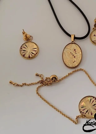 Ensemble Pendentif, Boucles d'oreilles et Bracelet doré , marke: Fait Main, zustand: Neu, 33,00 €, 35,35 € inklusive Vinted-Käuferschutz