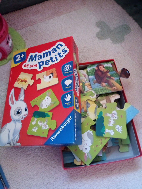 Puzzle Educatif Maman Et Bebe Animaux Vinted