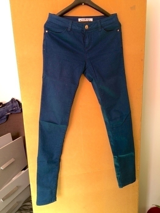 Pantalon bleu canard 1