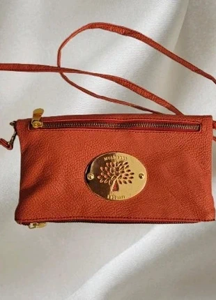 Mulberry Coral / Hibiscus Red Multi-Zip Leather Crossbody Pouch Bag, brand: Mulberry, condition: Very good, €120.00, €126.70 includes Buyer Protection