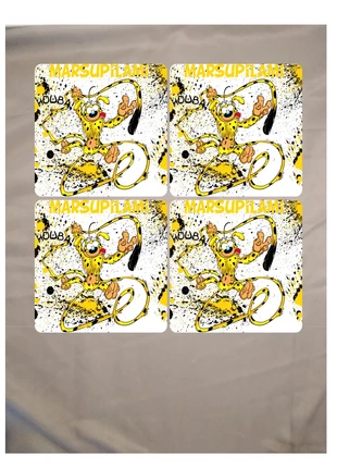 lot de 4 sous verre marsupilami, condition: New without tags, €4.00, €4.90 includes Buyer Protection
