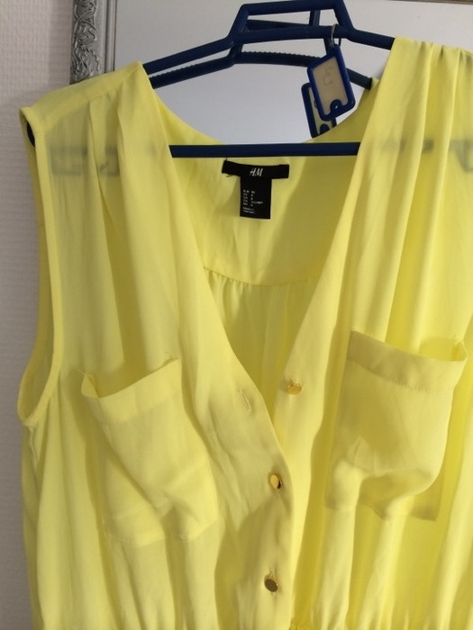 Robe tunique jaune 2