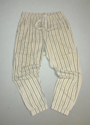 Pantalon Zara rayé beige homme – taille M – coupe ample légère, brand: Zara, condition: Very good, size: M, €10.00, €11.20 includes Buyer Protection