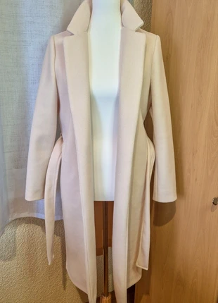 Eleganter Mantel in zartem Creme/Beige - Größe S (fällt wie XS aus), marque: Old Seams, état: Très bon état, taille: XS / 34 / 6, 25,00 €, 26,95 € Protection acheteurs incluse