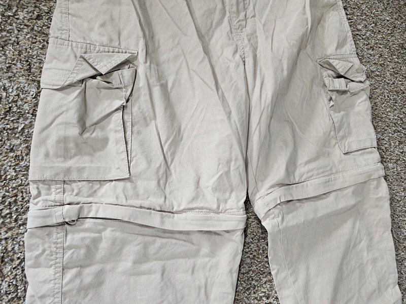 Consensus Convertible Hiking Cargo  Pants/Shorts 32x32 Khaki 2