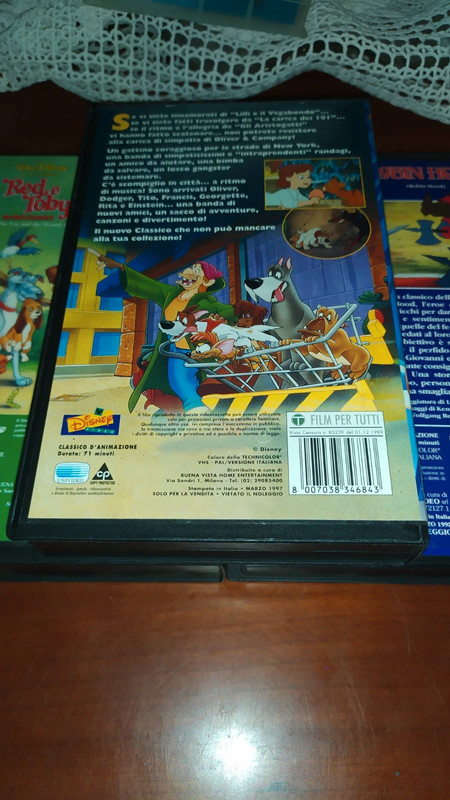 VHS Oliver & Company Walt Disney+Robin Hood,Red E Toby,I Classici Walt Disney(3) 4