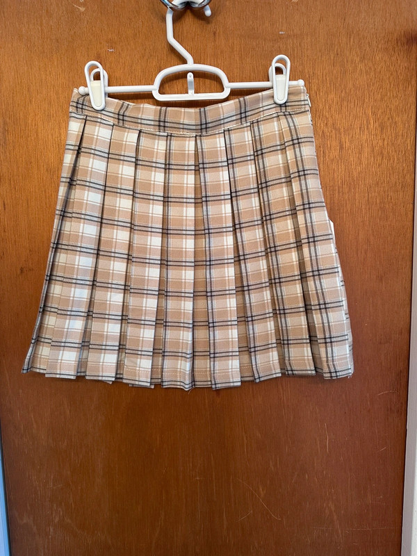 Plaid Pleated Mini Skirt 1