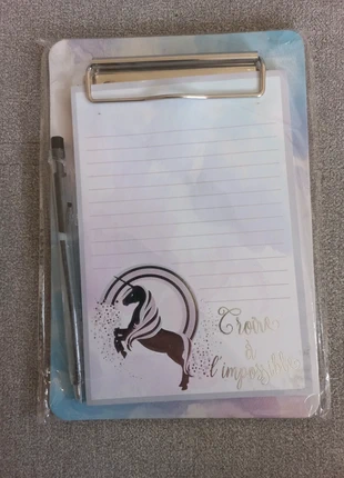 Bloc note licorne , estado: Nuevo con etiquetas, 5,00 €, 5,95 € Protección al comprador incluida