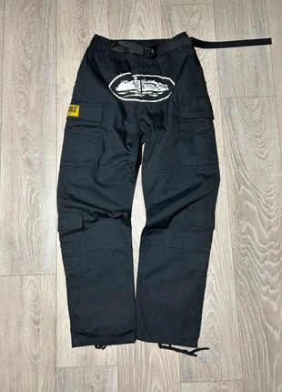 Corteiz CRTZ cargo noir homme S multi poches streetwear rare guerillaz imprimé patch stars hype, marca: Corteiz, estado: Muy bueno, tamaño: S, 50,00 €, 53,20 € Protección al comprador incluida