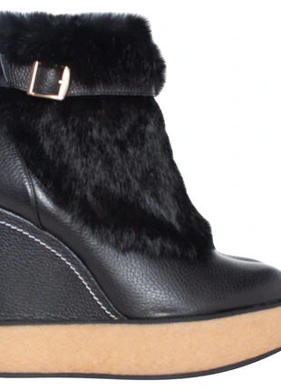Ankle boots Leather in Black, merk: Paloma Barcelo, staat: Heel goed, maat: 40, € 350,00, € 368,20 inclusief Kopersbescherming Pro