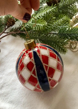 Pallina di Natale in vetro, marca - Enzo De Gasperi (EDG)., merk: EDG, staat: Nieuw zonder prijskaartje, € 8,00, € 9,10 inclusief Kopersbescherming