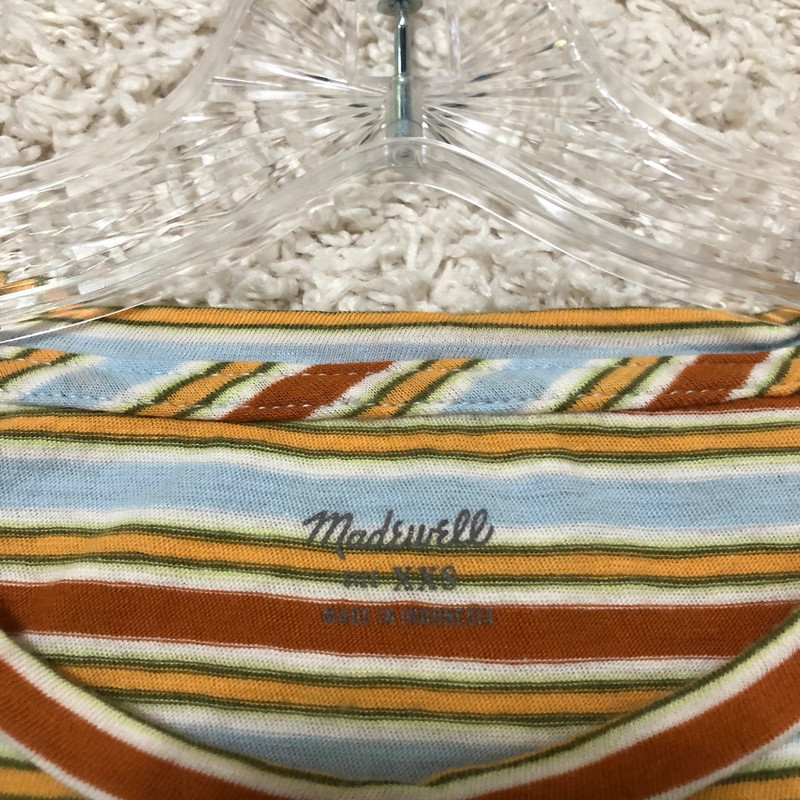 Madewell Size XXS Striped Short Sleeve Oversized Tee 2