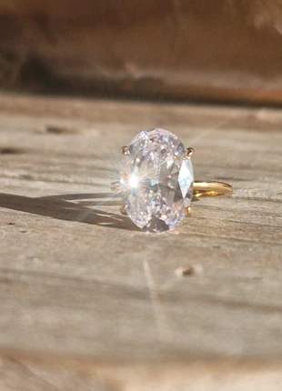 Bague diamant, brand: Bijouterie, condizioni: Ottime, taglia: 15,7 mm Ø / 9,5, €95.00, €100.45 include la Protezione acquisti