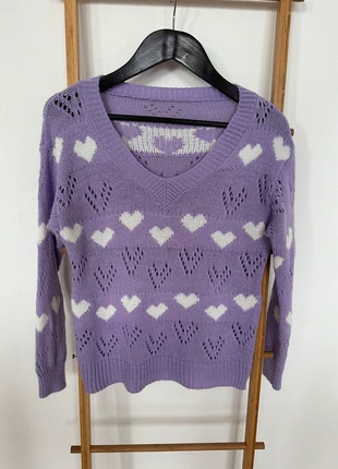 Purple knit sweater, marque: Local, état: Très bon état, taille: S / 36 / 8, 15,00 €, 16,45 € Protection acheteurs incluse