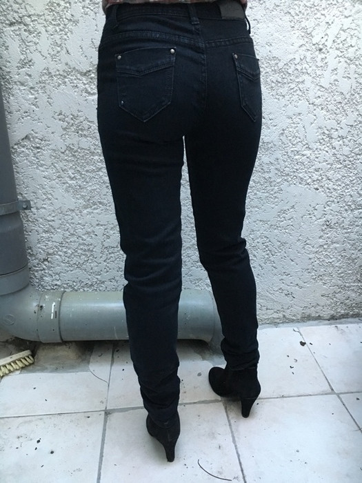 Pantalon slim noir 2