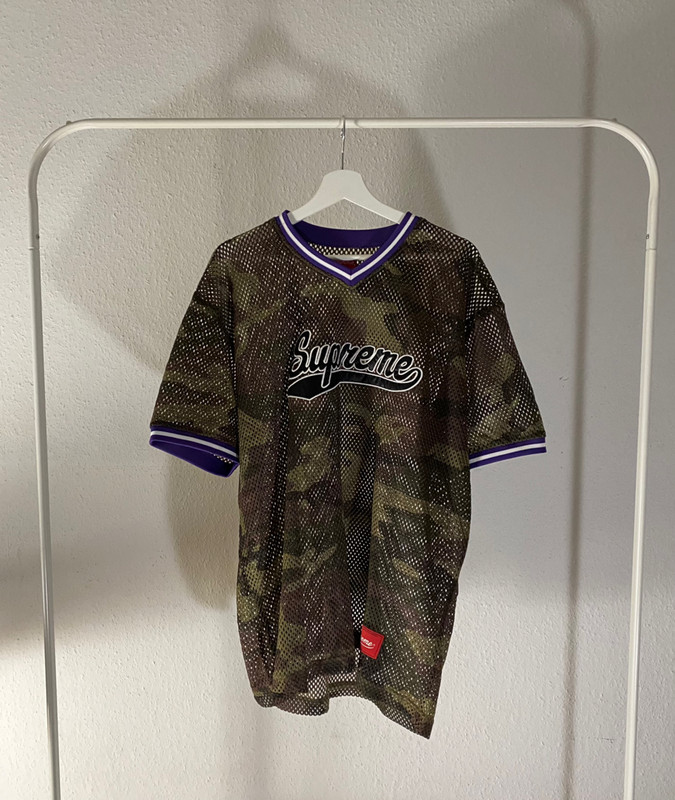 Supreme Mesh Baseball Top Woodland Camo Size XL - Vinted