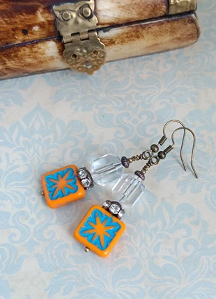 Boucles d'oreilles style coloré vintage, brand: AucoudesAnges, condizioni: Ottime, €16.00, €17.50 include la Protezione acquisti Pro