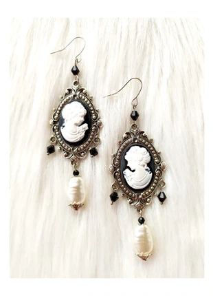 Boucles d’oreilles camée perles baroques style victorien gothique vintage, marke: Baroque, zustand: Neu, mit Etikett, 24,00 €, 25,90 € inklusive Vinted-Käuferschutz