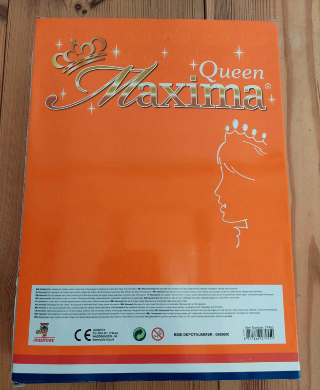 Queen Maxima pop.(Barbie stijl). Limited edition. Nieuw! 3