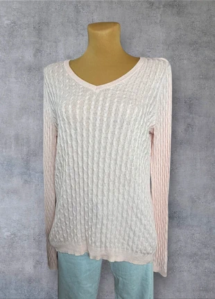 pull col en v torsadé tressé vintage rose claire | Taille M | pf96, marque: Vintage Dressing, état: Très bon état, taille: M / 38 / 10, 9,95 €, 11,15 € Protection acheteurs (Pro) incluse