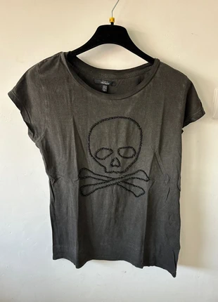 Tee shirt tête de mort brodée, brand: Noir, condition: New without tags, size: M, €10.00, €11.20 includes Buyer Protection