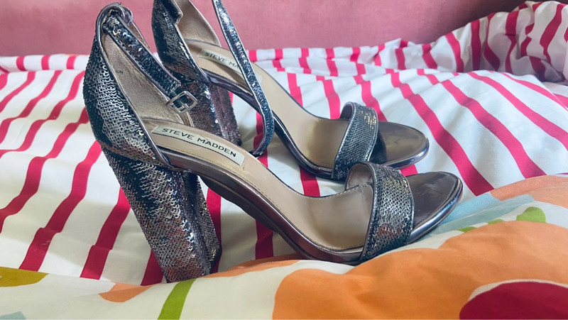 Steve Madden sequin chunky heel Vinted