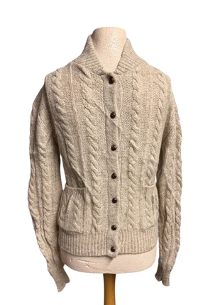 ORVIS – Gilet torsadé en pure laine Shetland – Femme – Taille L (40/42), marca: Orvis, estado: Muy bueno, tamaño: L / 40 / 12, 45,00 €, 47,95 € Protección al comprador incluida