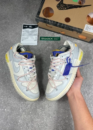 Nike dunk low x off White lot 24/50., merk: Nike x Off-White, staat: Heel goed, maat: 43, € 149,90, € 158,10 inclusief Kopersbescherming