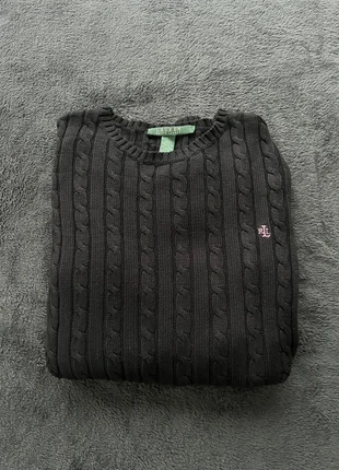 Pull torsadé Ralph Lauren | Taille L | Noir, marca: Ralph Lauren, estado: Muy bueno, tamaño: L, 80,00 €, 84,70 € Protección al comprador incluida