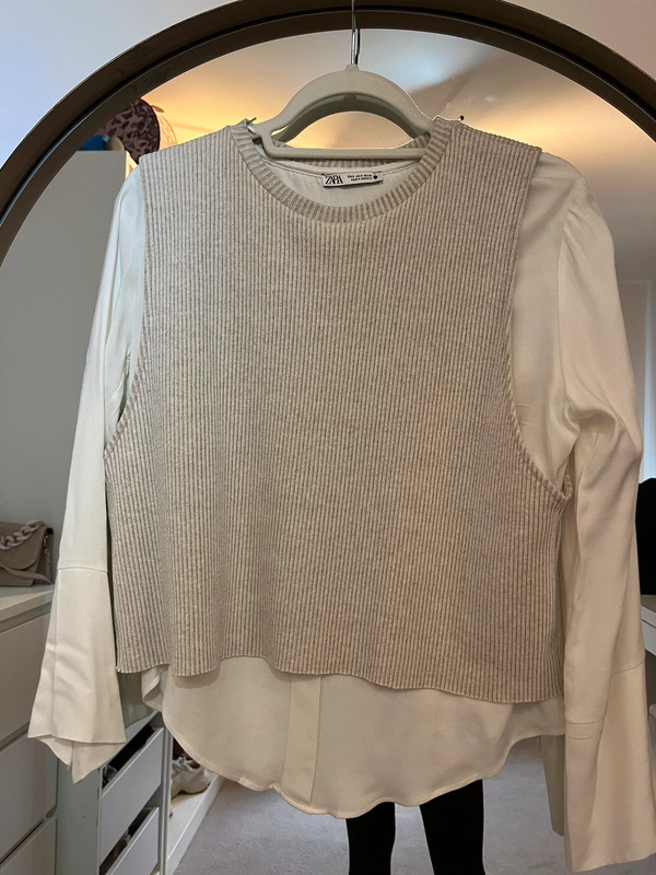 Zara shirt jumper combo Vinted