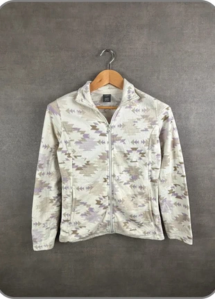 Veste polaire Joe Fresh Active motifs aztec beige/lilas zippée – taille XS, merk: Vintage Dressing, staat: Heel goed, maat: XS / 34 / 6, € 14,99, € 16,44 inclusief Kopersbescherming Pro